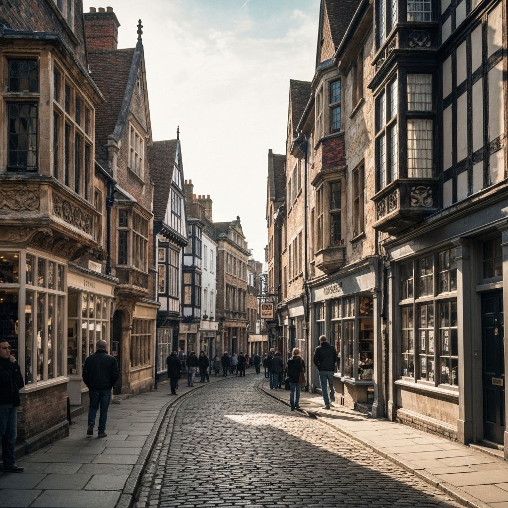 歴史ある古い街並み